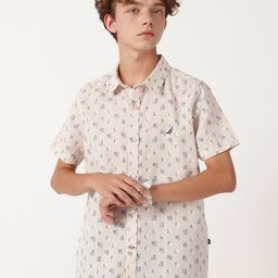 Nautica Boys Premium Printed Casual Shirt-picture-3