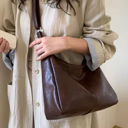 StyleCast PU Structured Shoulder Bag image 3