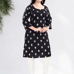 Avantrys Ethnic Motifs Printed Straight Kurta-picture-20