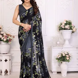 The Textile Hub Floral Beads and Stones Saree-picture-36