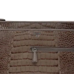 Da Milano Men Textured Leather Laptop Sleeve image 5