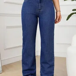 VK FASHION Women Jean Wide Leg High-Rise Stretchable Denim Jeans-picture-31