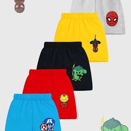Marvel by Miss and Chief Boys Pack of 5 Avengers Printed Shorts-picture-31