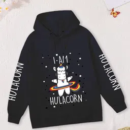 FOREVER FRIDAY Girls Printed Pure Cotton Hooded Sweatshirt-picture-26