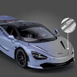 132 Diecast Maclaren 720s Metal Pull Back Die-Cast Car Pullback with Sound Light-image-2