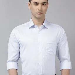 Van Heusen Custom Fit Striped Pure Cotton Formal Shirt image 4