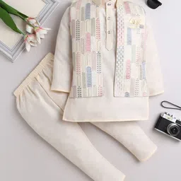 BAESD Boys Regular Pure Cotton Kurta with Pyjamas-picture-4