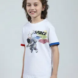 Monte Carlo Boys Graphic Printed Round Neck T-shirt image 4