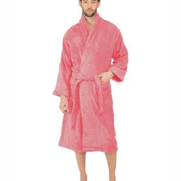 RANGOLI Men Canning Vale Pure Cotton Bath Robe - 550 GSM-image-58