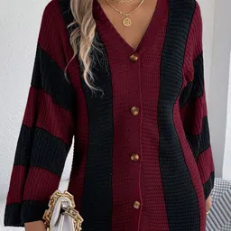 Mast & Harbour Women Striped Cardigan-picture-35