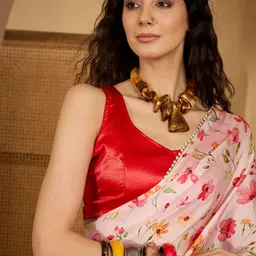 all about you Floral Printed Beads and Stones Saree image 2