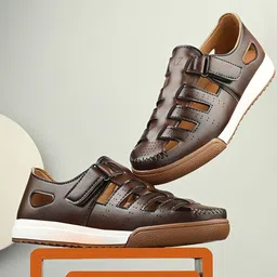 KRAASA Men PU Shoe-Style Sandals-image-99