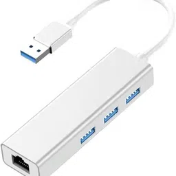 VOOCME USB 3.0 to RJ45 Ethernet LAN Adapter with 3 Port USB Hub - Silver Wired USB Lan Adapter compatible with Mac-picture-28