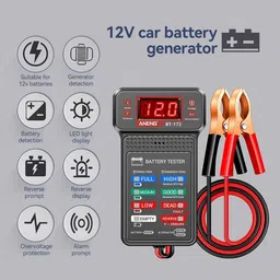verilux 12V Digital Car Battery Tester Automotive Analyzer Digital Battery Tester image 5
