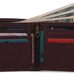 matin life Men Casual Brown Artificial Leather Wallet image 2