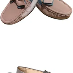 k-nine Trendy Ethnic Loafer Jutti for Women | Casual Wear-Gray 906_peach Casuals For Women image 1