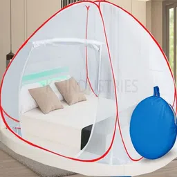 khanjan fashion fab Polyester Kids Washable WHITE machhardani child machardani double bed stand machardani queen size moski Mosquito Net-picture-30