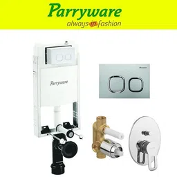 parryware Half Frame Concealed Cistern, with divater body upper Pluto set of 1 pic 301 Dual Flush Tank-picture-24