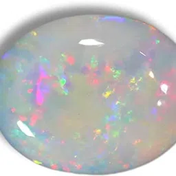 jemsprime 10.25 Ratti Opal Stone Certified Natural FireTop Quality White Opal Stone Opal Stone Pendant image 2