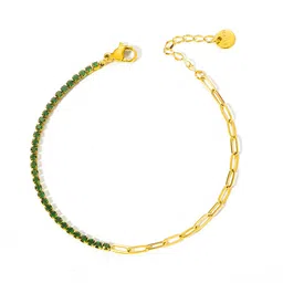 myki Stainless Steel Gold-plated Charm Bracelet image 3