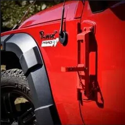 bubu Red Door Hinge Step with Folding Foot Pedal, Compatible for Thar,jeep Car Pedal Assembly image 5