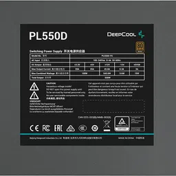 Deepcool PL550D ATX 3.0 550 Watt 80 Plus Bronze SMPS 550 Watts PSU image 4