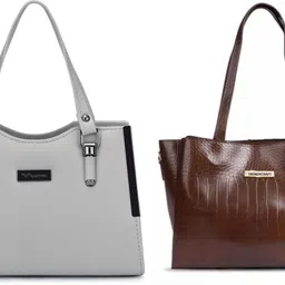 trendycraft Women Brown, Grey Shoulder Bag-picture-29