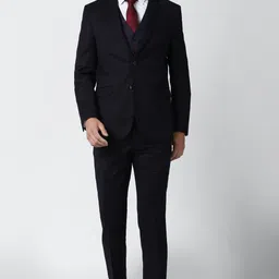 van heusen Men Single Breasted Solid Suit image 3