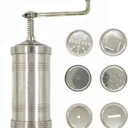 abn traders Stainless Steel Sevanazhi/ Sevai Nazhi/ Sev Sancha/ Gathiya Murukulu/ Janthikulu Idiyappam Maker Spaghetti Maker image 2