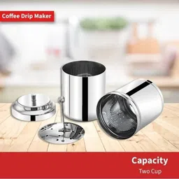 konava South Indian stainles steel Coffe filter 200ml Collapsible Colander image 4