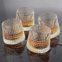 (Pack of 4) Bar Style Old Fashioned Glass for Drinking Bourbon, Whisky, Scotch, Cocktails, Glass Set Cocktail Glass-image-21