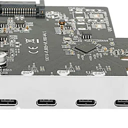 eira PCIe x1 to USB 3.2 Gen1 Card (4* Type-C) ER3106 Network Interface Card image 1