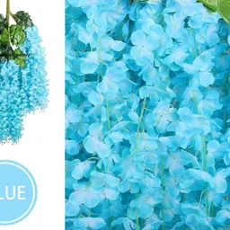 Blue Westeria Artificial Flower-image-91