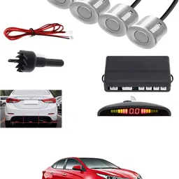 peeps store Universal 4 Silver Reverse Parking Sensor-PS25N545 Universal 4 Silver Reverse Parking Sensor-PS25N545 Parking Sensor-picture-24