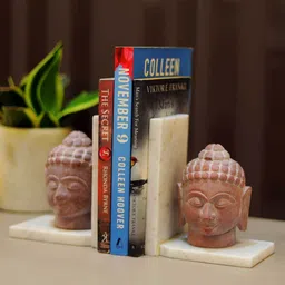 katkaria creations Bodhisattva Marble Book Ends Set image 4