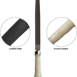 LXMI Half Round File 6 Inch With PVC Handle Knife Sharpening Steel-picture-23