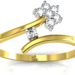avsar kareena 14kt Cubic Zirconia Yellow Gold ring-image-25