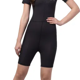 ullas APS-SWI-007 Solid Women Swim-dress Black Swimsuit image 1