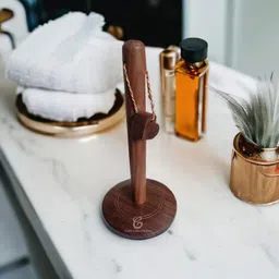 woodastia Kitchen Storage Paper Towel Holder BROWN Towel Holder image 3