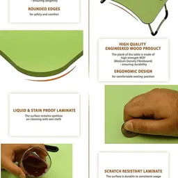 mayko & bayko Multipurpose Foldable with Cup Holder, Study , Bed Wood Portable Laptop Table image 2