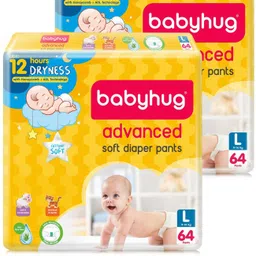 babyhug Advanced Pant Style Diapers Large - 64 Pieces - (Pack of 2) - L-picture-33