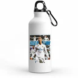 trendblend CR7 “Feliz Cumpleaños” Printed Sports Water Bottle – Leak Proof & Stylish Design 600 ml Water Bottle-picture-25