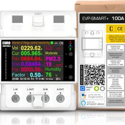 euro EVPSMART+ 100A 2p WiFi Voltage / Current Protector & Multifunction Energy Meter Voltage Guard-picture-16