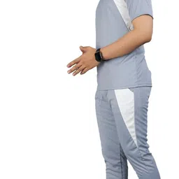 bajrang feb Men Night Suit Set Silver Colorblock-picture-17