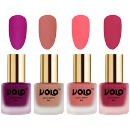 VOLO Set Of 4 Velvet Matte Nail Polish - 8 ml Each - 14 - 38 - 41 - 43 image 1