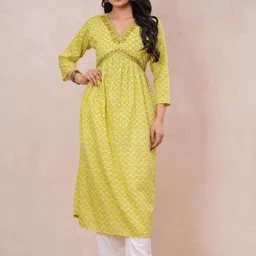 DIZON Women Floral Printed Anarkali Kurta-picture-20