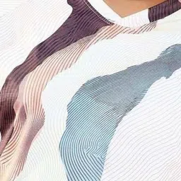 Instafab Plus Abstract Printed V-Neck Short Sleeves Regular Fit T-Shirt image 3