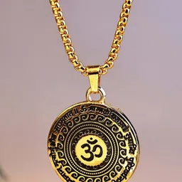The Glitz Gallery Silver-Plated Circular Pendants with Chains-picture-31