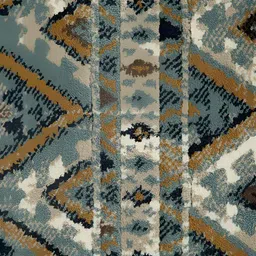 Sapana Carpet-Mats Beige & Grey Abstract Printed Anti-Slip Floor Runner image 2