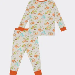 THE PLUSH CLUB Boys Printed Long Sleeve Top With Trouser Night Suits image 4